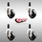 Service Caster 3 Inch 316SS Soft Rubber Wheel Swivel 1 Inch Expanding Stem Caster Set SCC SCC-SS316EX20S314-SRS-1-4 - alternate 4